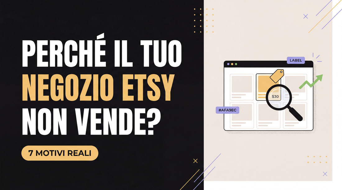 Perché il mio negozio Etsy non vende? 7 motivi reali (e come risolverli)
