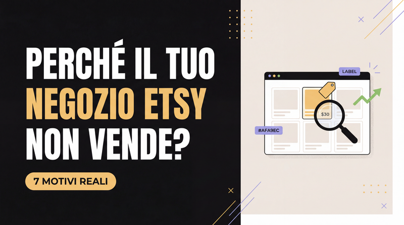 Perché il mio negozio Etsy non vende? 7 motivi reali (e come risolverli)