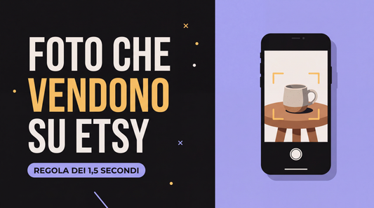 Foto prodotto Etsy: come fare foto che vendono davvero (guida 2026)